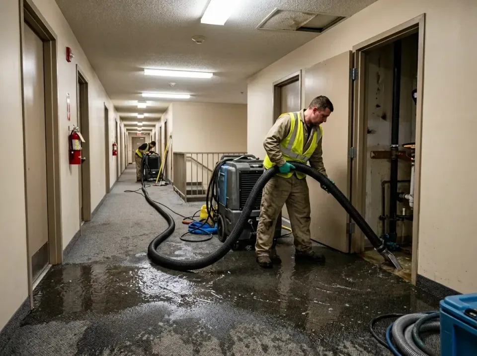 multi-unit-apartment-hallway-f-005 — frequently asked questions, Emergency Burst Pipe Water Extraction & Removal in Lake Roy…